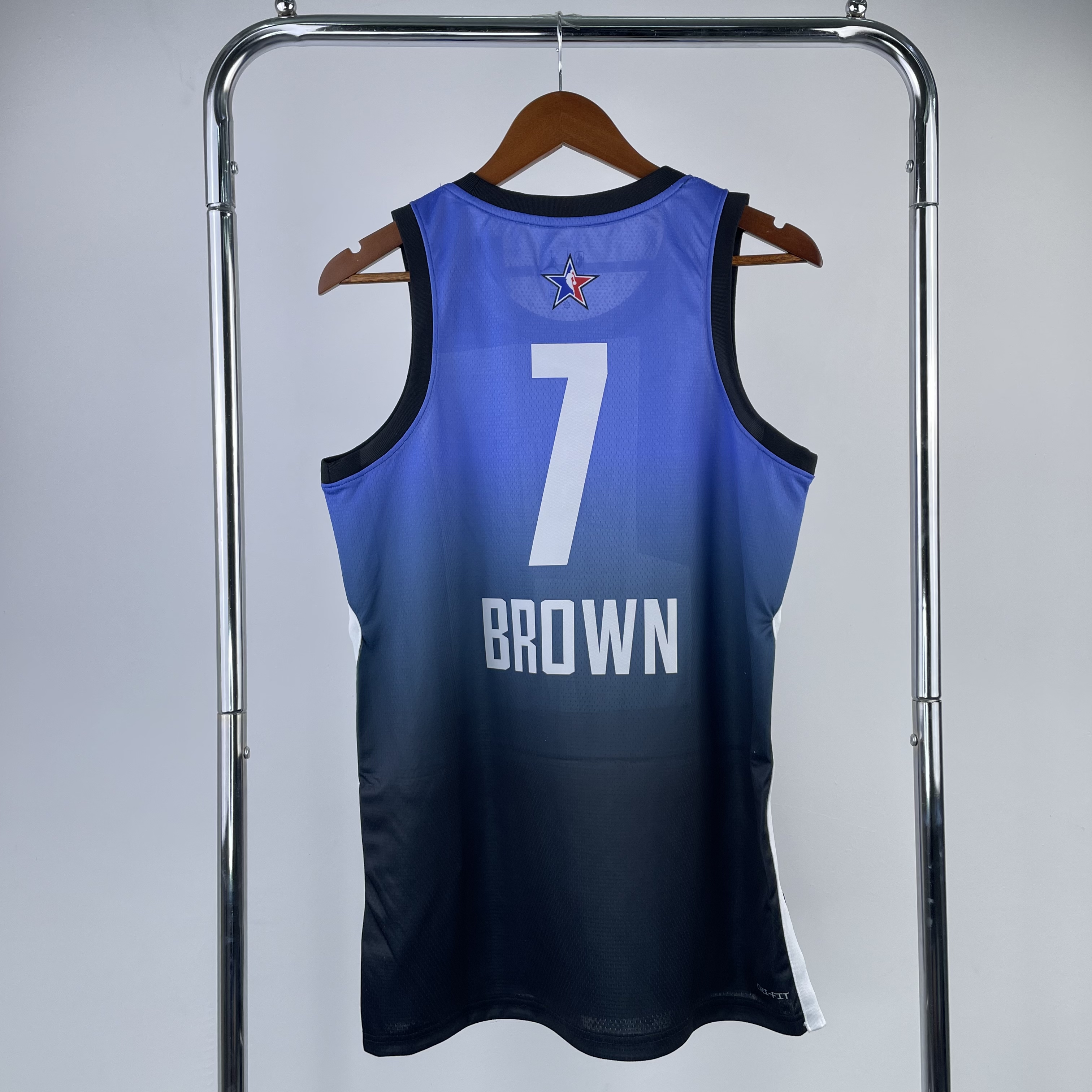 Men Boston Celtics #7 Brown Blue All Star Jordan style Seasons 2023 NBA Jersey->boston celtics->NBA Jersey